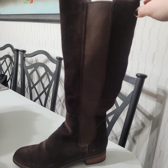 Cole Haan Shoes - Cole Haan Womens Brown Leather Knee Boots